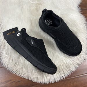 Fitville Size 8 EW Black‎ EasyTop Wings Shoes